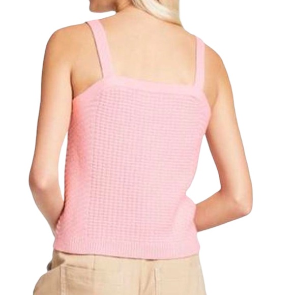 NWOT - Sandy Liang LIMITED EDITION Sweater Knit Pink Tank Top - Picture 3 of 7